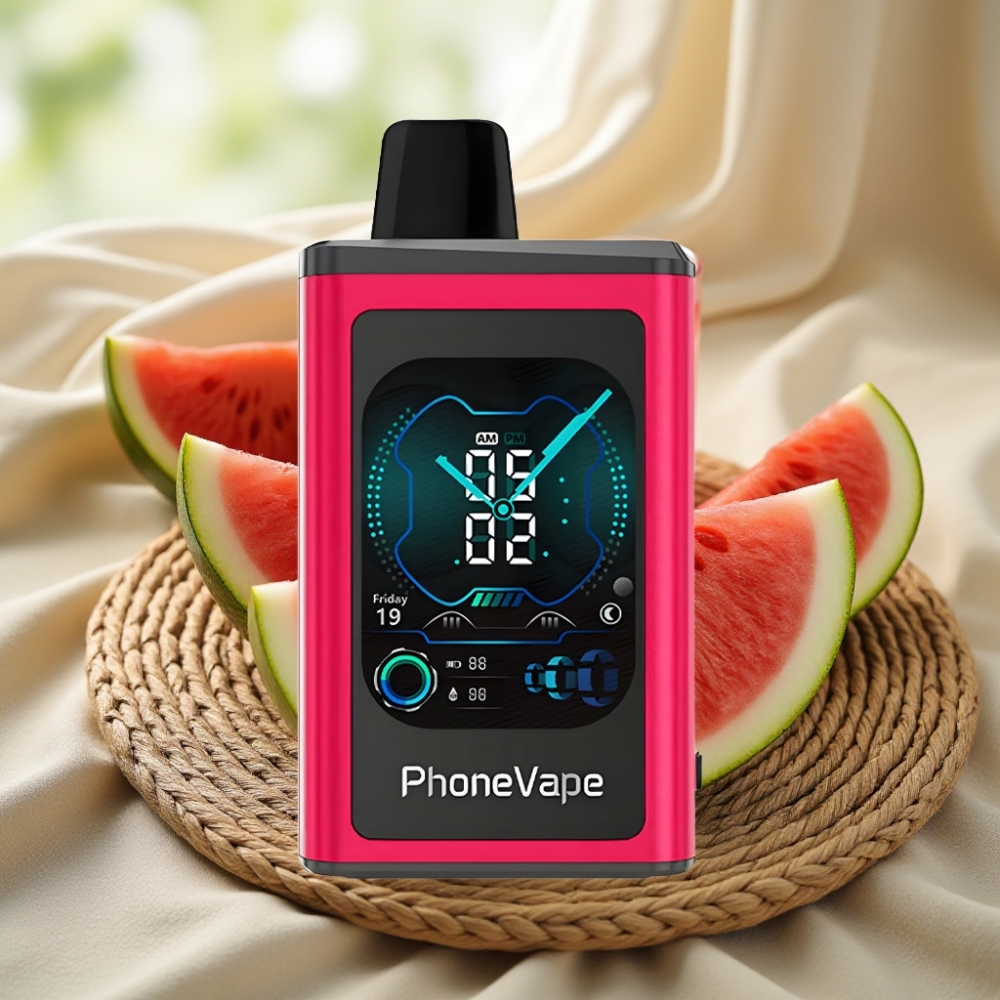 JNR PhoneVape 30000 puffs Watermeloen Ijs Type-C Oplaadbaar Scherm Turbo Modus