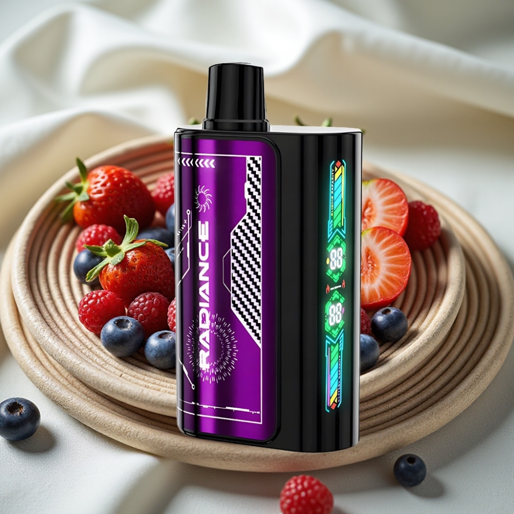 JNR Radiance 31000 Puffs Blauwe Framboos Kers Dual Mesh Oplaadbaar