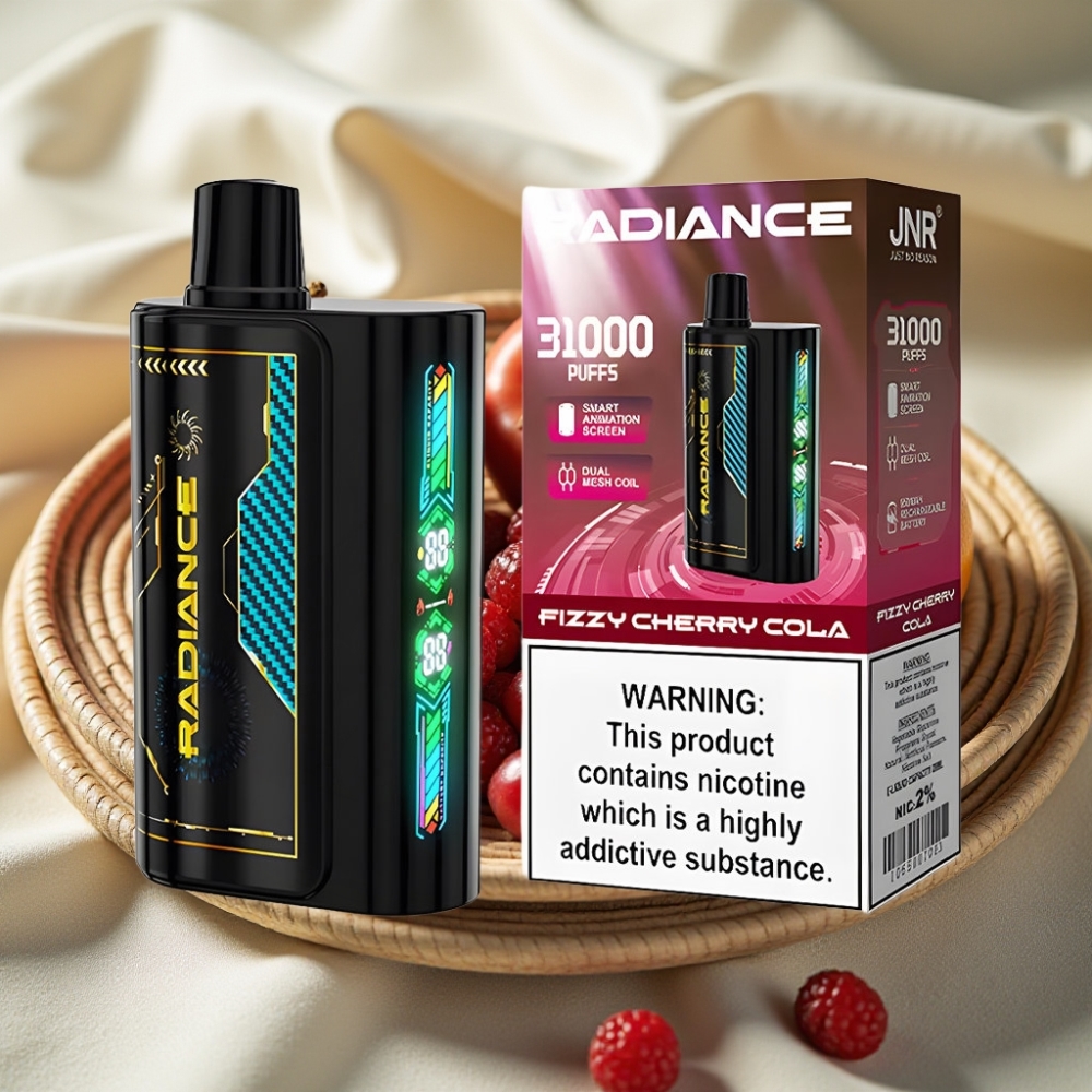 JNR Radiance 31000 Puffs Frisse Kers Cola Dual Mesh Coil Type-C Oplaadbaar