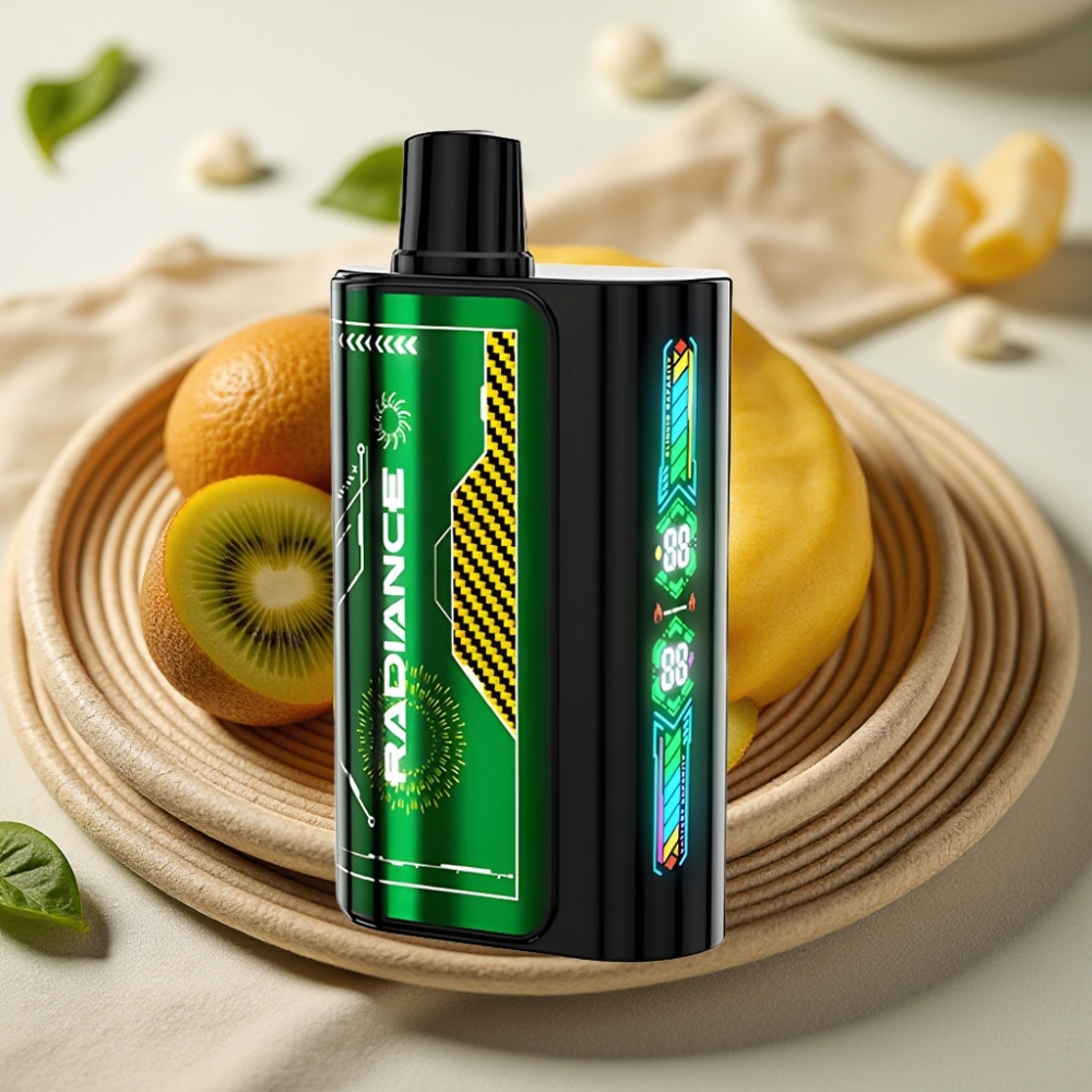 JNR Radiance 31000 Puffs Passievrucht Kiwi Dual Mesh Oplaadbare Disposable Vape