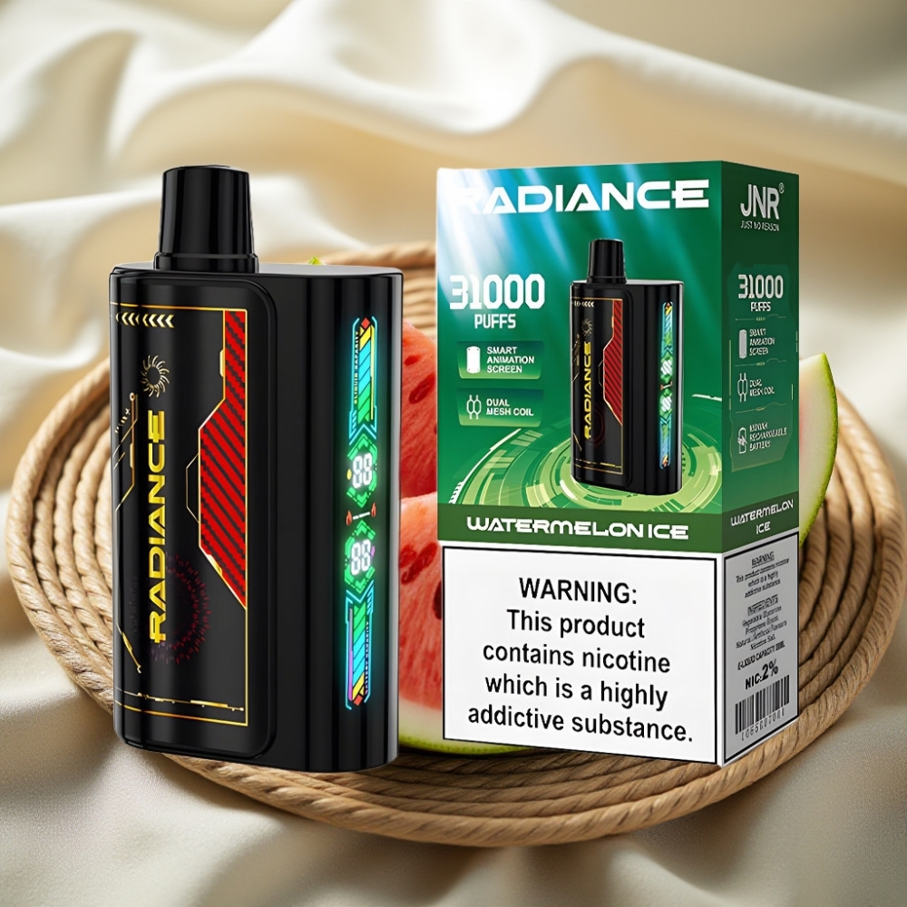 JNR Radiance 31000 Puffs WATERMELON ICE Disposable Vape met Dual Mesh Coil en Type-C Opladen