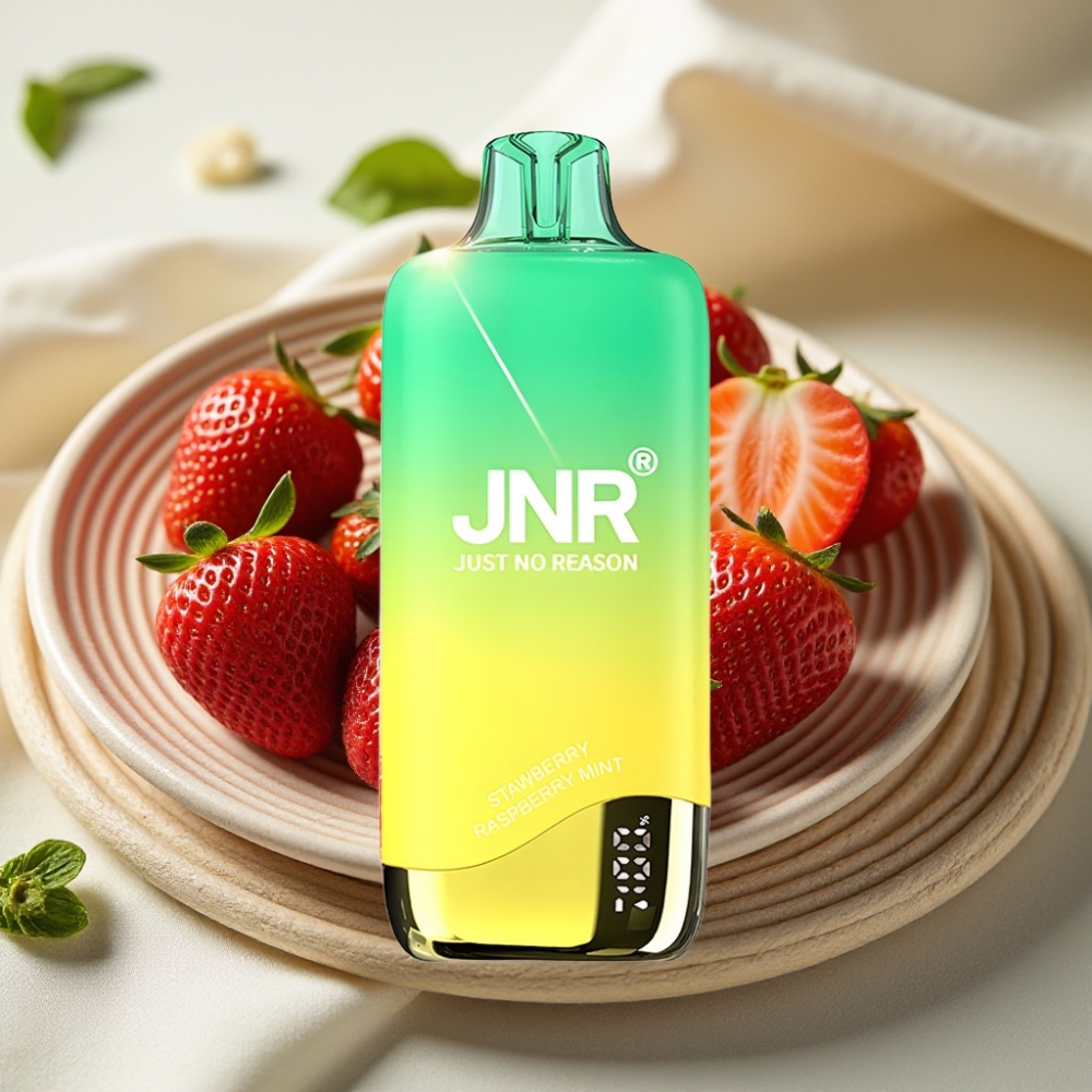 JNR Rainbow 10500 Puffs Aardbei Perzikmint Disposable met 600mAh Batterij en 18ml Tank