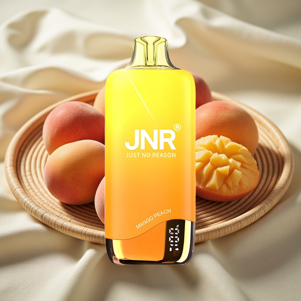 JNR Rainbow 10500 Puffs Disposable Vape Mango Perzik met 600mAh Accu en 18ml Tank