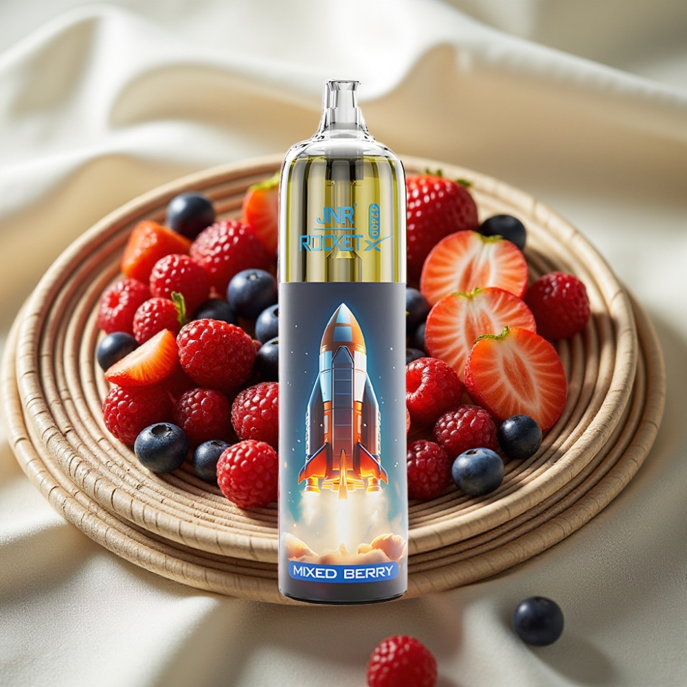 JNR Rocket-X 12400 Puffs Gemengde Bes Disposable Vape met RGB-verlichting en Ajusteerbare Luchtstroom