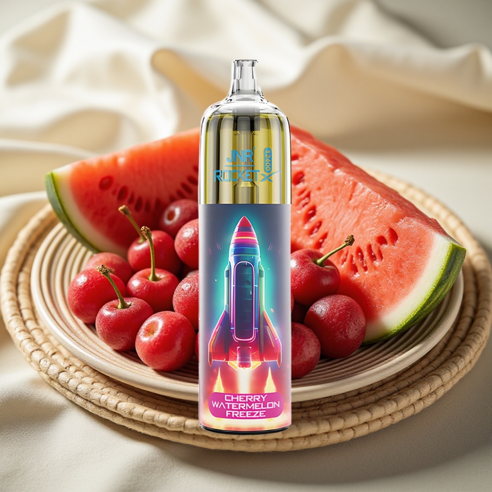 JNR Rocket-X 12400 Puffs Kersen Watermelon IJs Verstelbare Luchtstroom RGB 850mAh