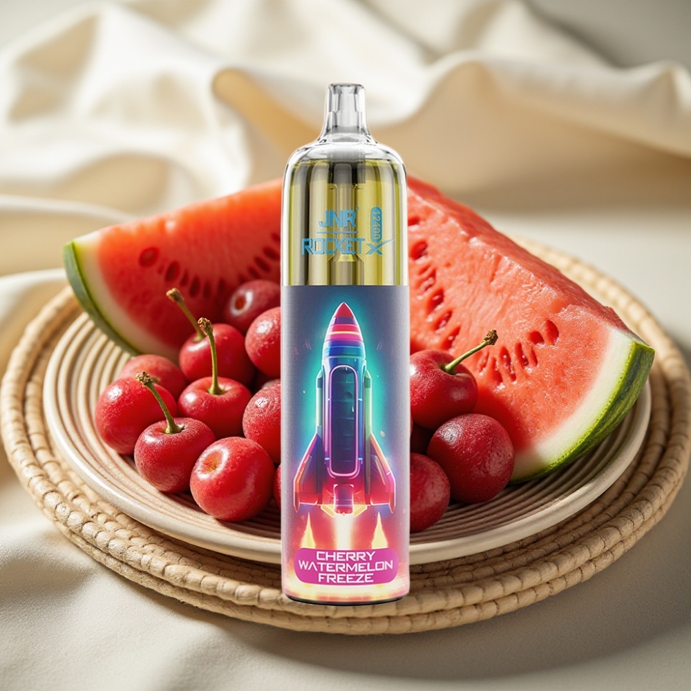 JNR Rocket-X 12400 Puffs Kersen Watermelon IJs Verstelbare Luchtstroom RGB 850mAh