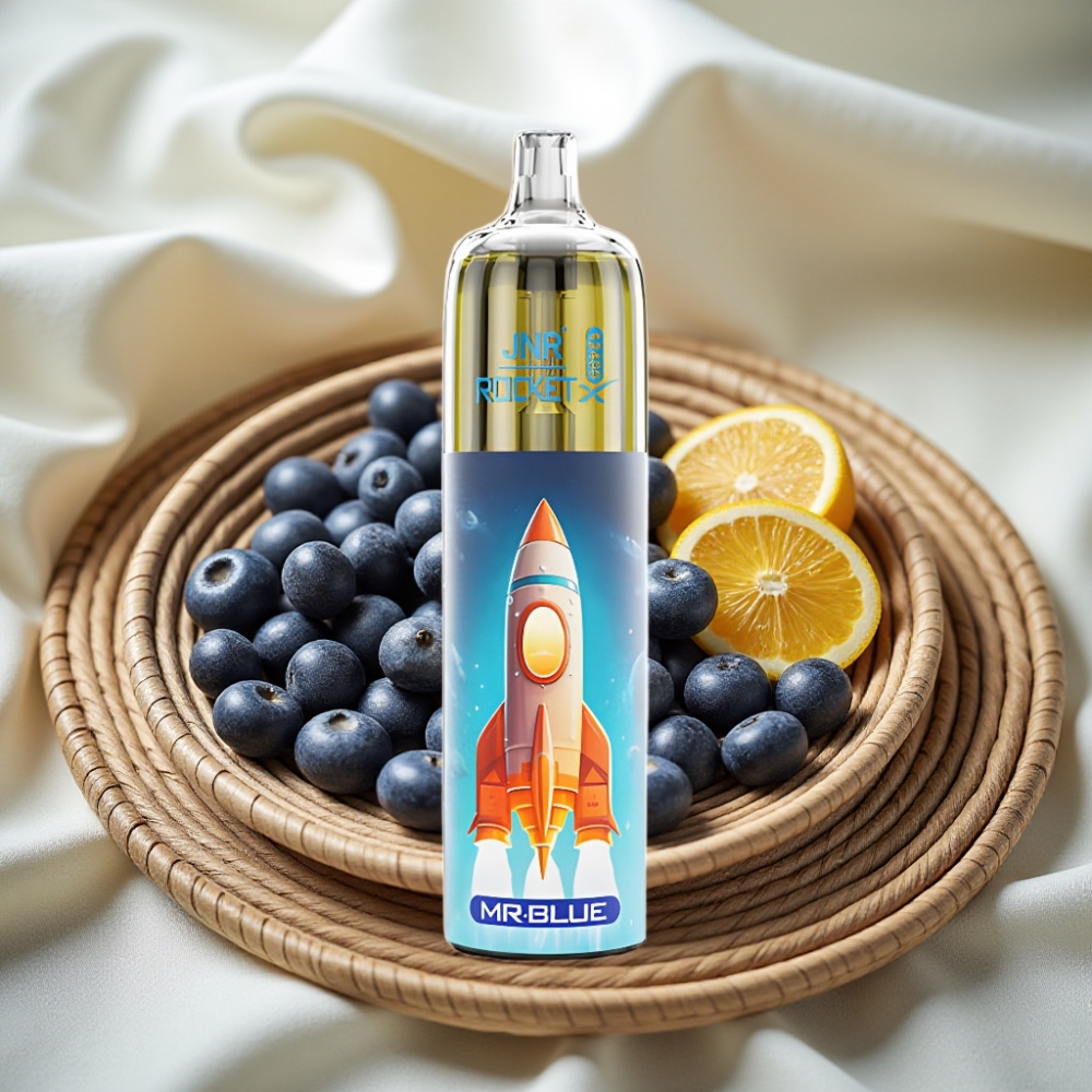JNR Rocket-X 12400 Puffs Meneer Blauw Met Aanpasbare Luchtstroom