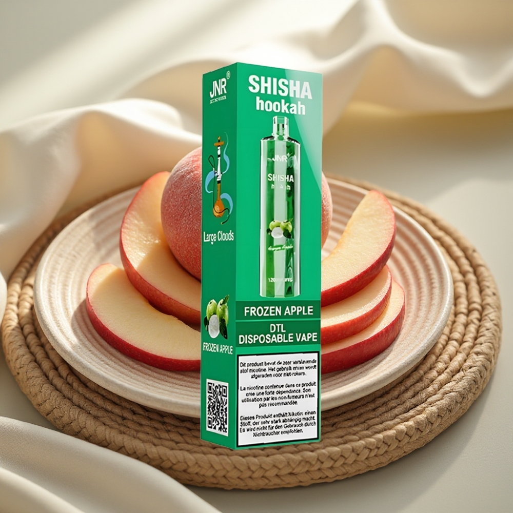 JNR Shisha Hookah 12000 Puffs Bevroren Appel met 24ml & Type-C Opladen