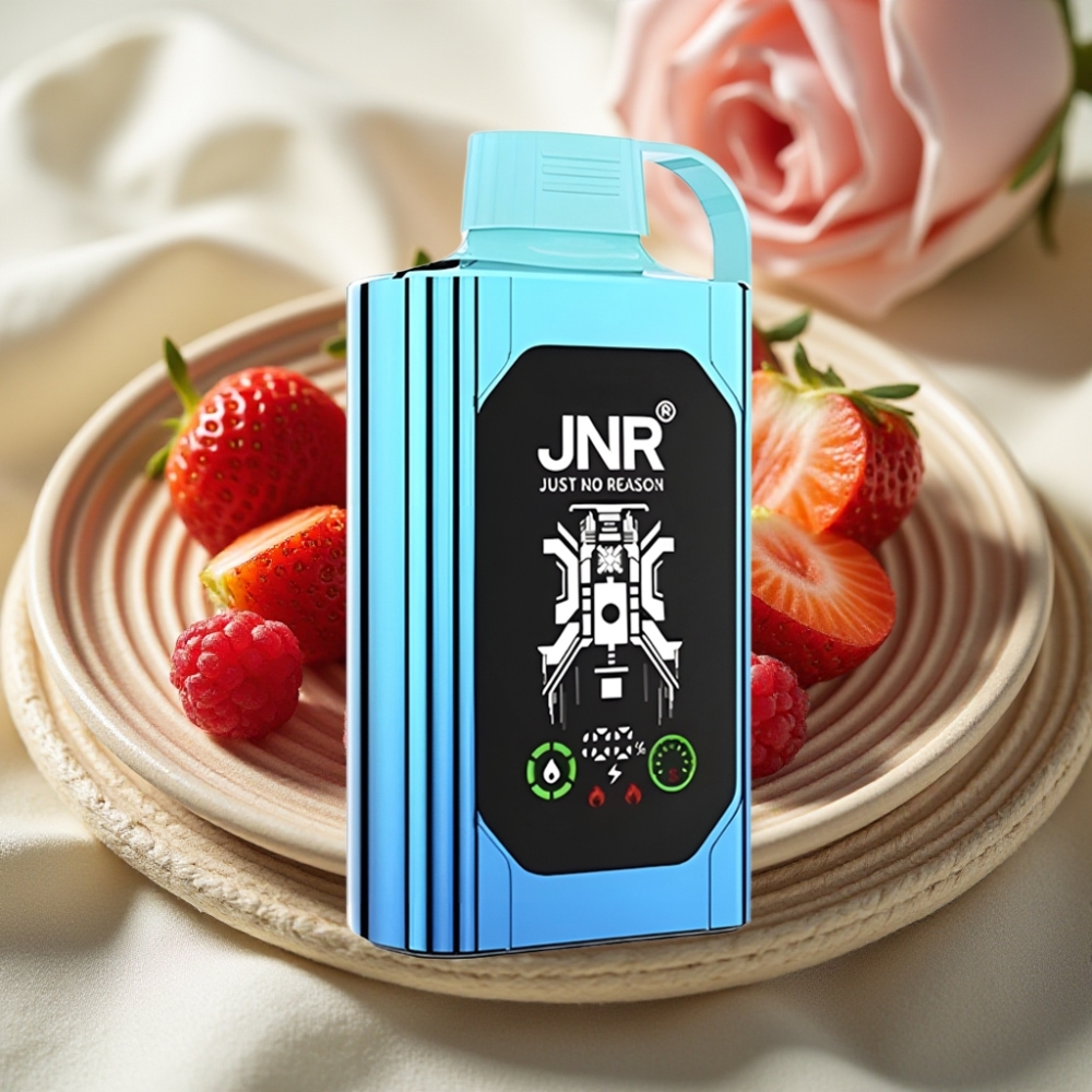 JNR Shisha Hookah Box 20500 Puffs Aardbei Framboos Snoep Dual Mesh Coil Type-C