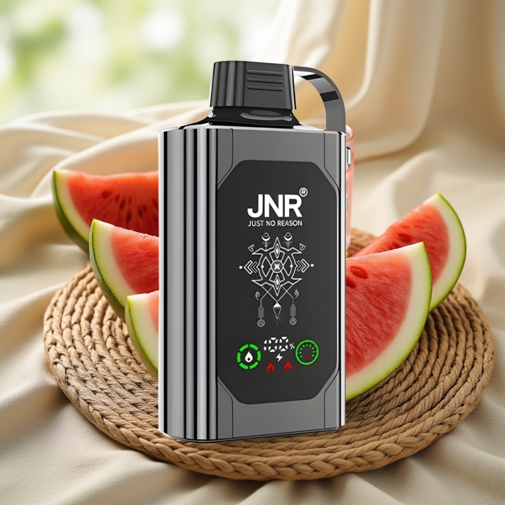 JNR Shisha Hookah Box 20500 Puffs Watermeloen Ijs HD Display Dual Mesh Coil Type-C