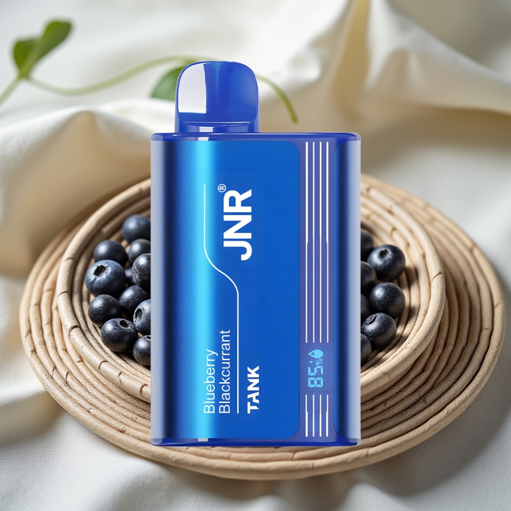 JNR Tank 10000 Puffs Disposable Vape Blauwe Bes Zwarte Bes met Digitaal Display en Dual Mesh Coil