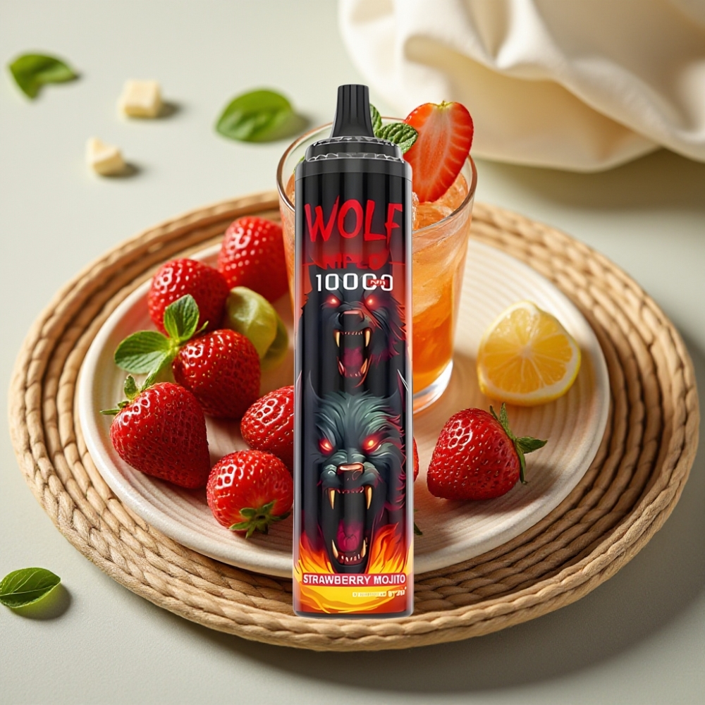 JNR Wolf Niplo 10000 Puffs Aardbei Mojito 20ml Type-C