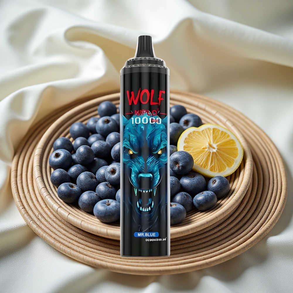 JNR Wolf Niplo 10000 Puffs Meneer Blauw Mesh 1.0 Ohm Type-C