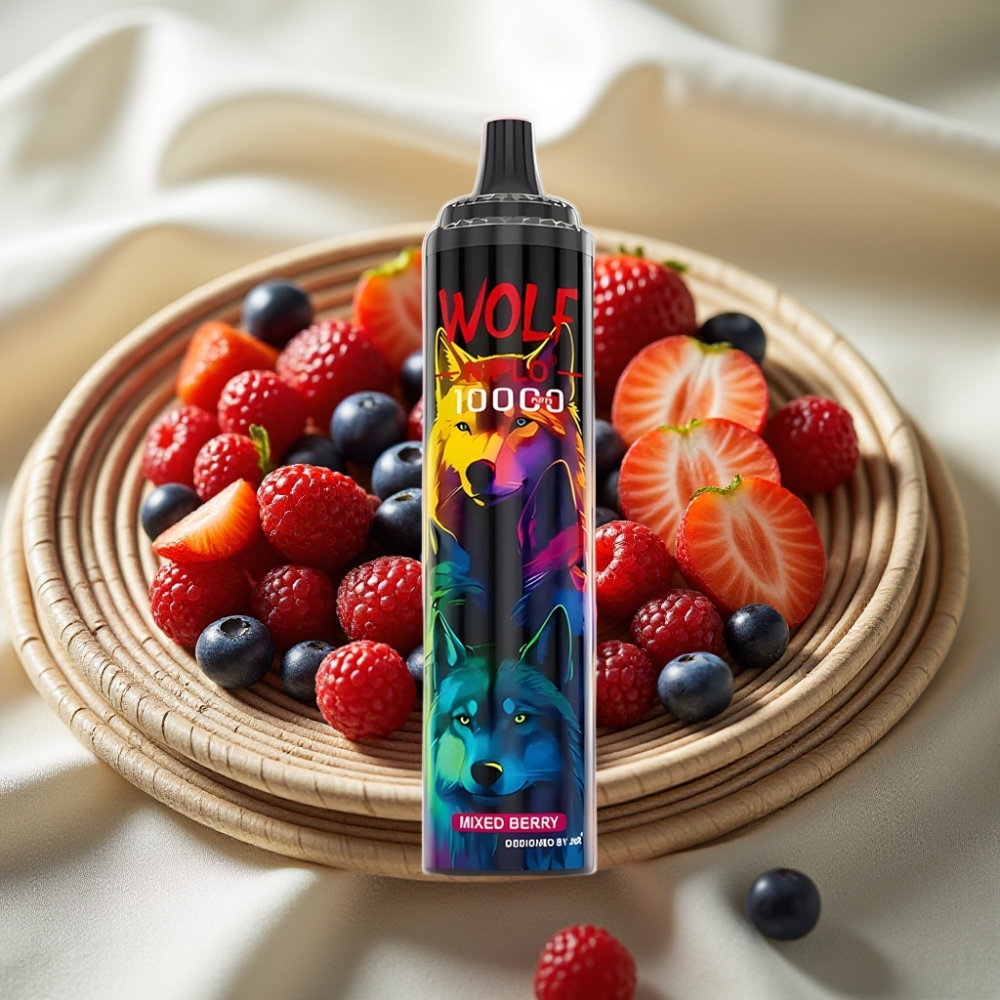 JNR Wolf Niplo 10000 Puffs Mixed Berry (Gemengde Bessen) 20ml 650mAh Type-C