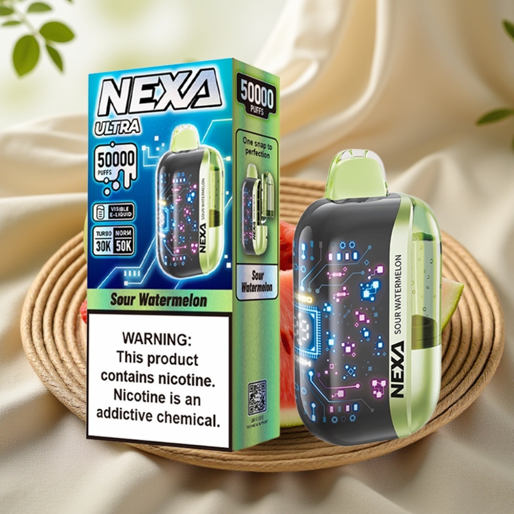 NEXA Ultra 50000 Disposable Vape Zure Watermeloen met 20ml & Type-C