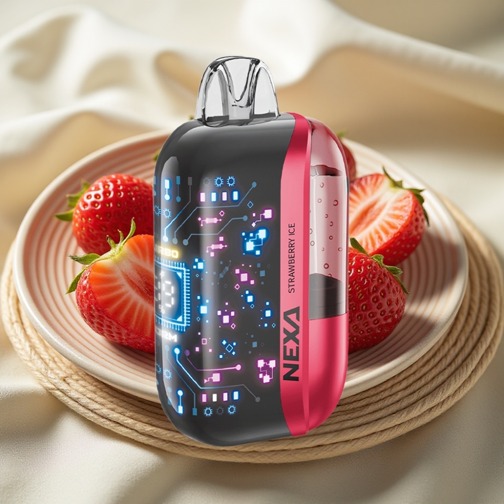 NEXA Ultra 50000 Puffs Aardbei IJs Disposable Vape 20ml 5% Nicotine Type-C