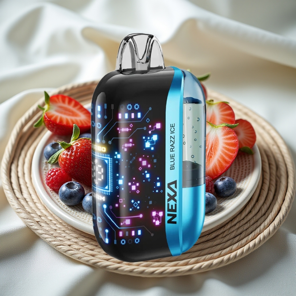 NEXA Ultra 50000 Puffs Blauwe Framboos IJs 20ml 5% Nicotine Type-C