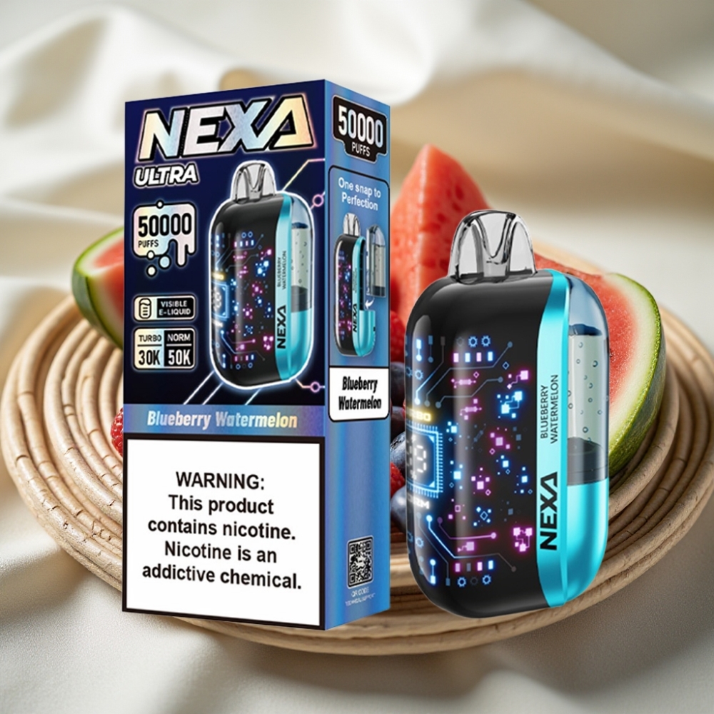 NEXA Ultra 50000 Puffs Blauwe Watermeloen Disposable Vape met 20ml en Type-C