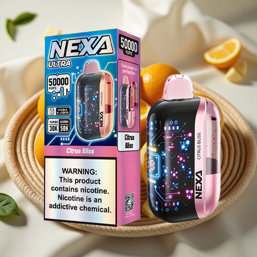 NEXA Ultra 50000 Puffs Citrus Vreugde Disposable Vape met 20ml en Type-C Laden