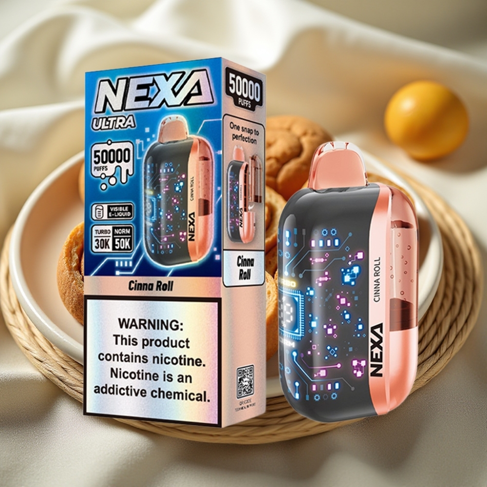 NEXA Ultra 50000 Puffs Disposable Vape Kaneelrol 20ml 5% Nicotine Type-C