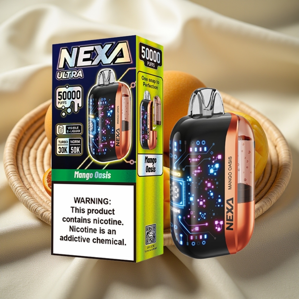 NEXA Ultra 50000 Puffs Disposable Vape Mango Oase 20ml 5% Nicotine Type-C