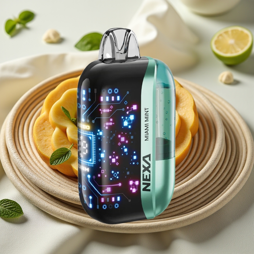 NEXA Ultra 50000 Puffs Miami Munt 20ml 5% Nicotine Typ-C Opladen