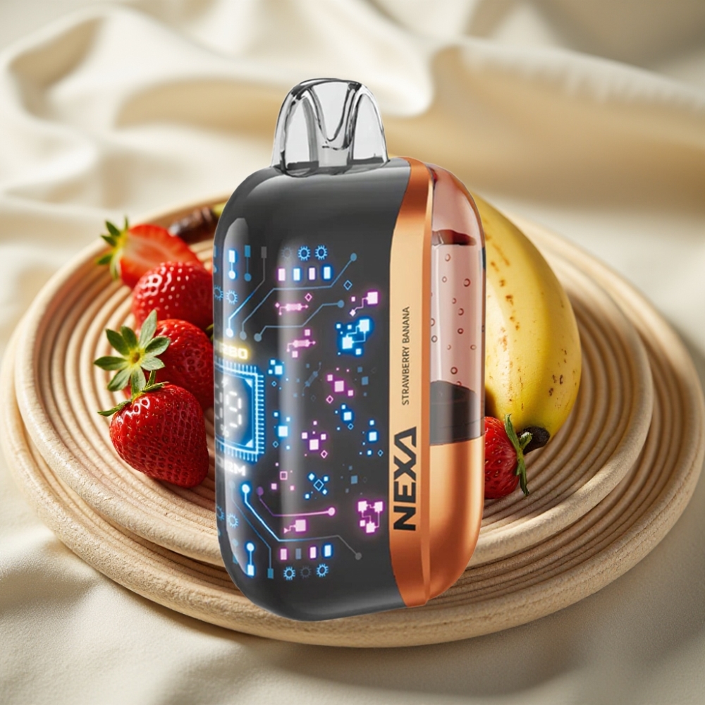 NEXA Ultra 50000 Puffs Wegwerp Vape Aardbei Banaan 20ml 5% Nicotine Type-C
