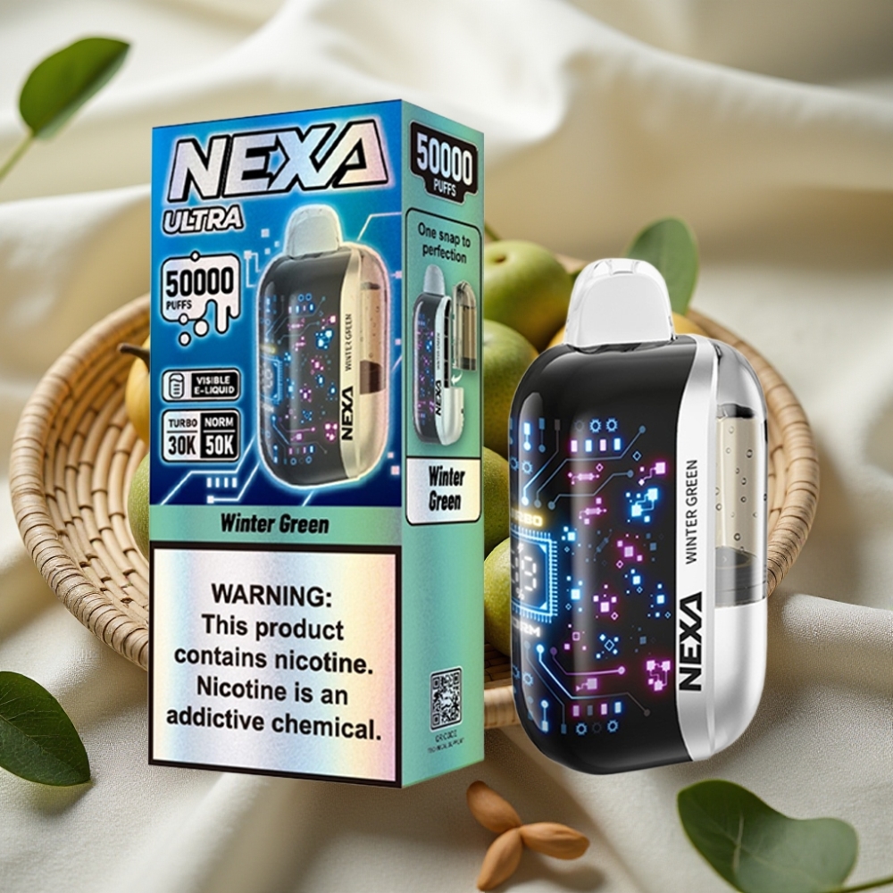 NEXA Ultra 50000 Puffs Wintergroen Disposable Vape 20ml 5% Nicotine Type-C