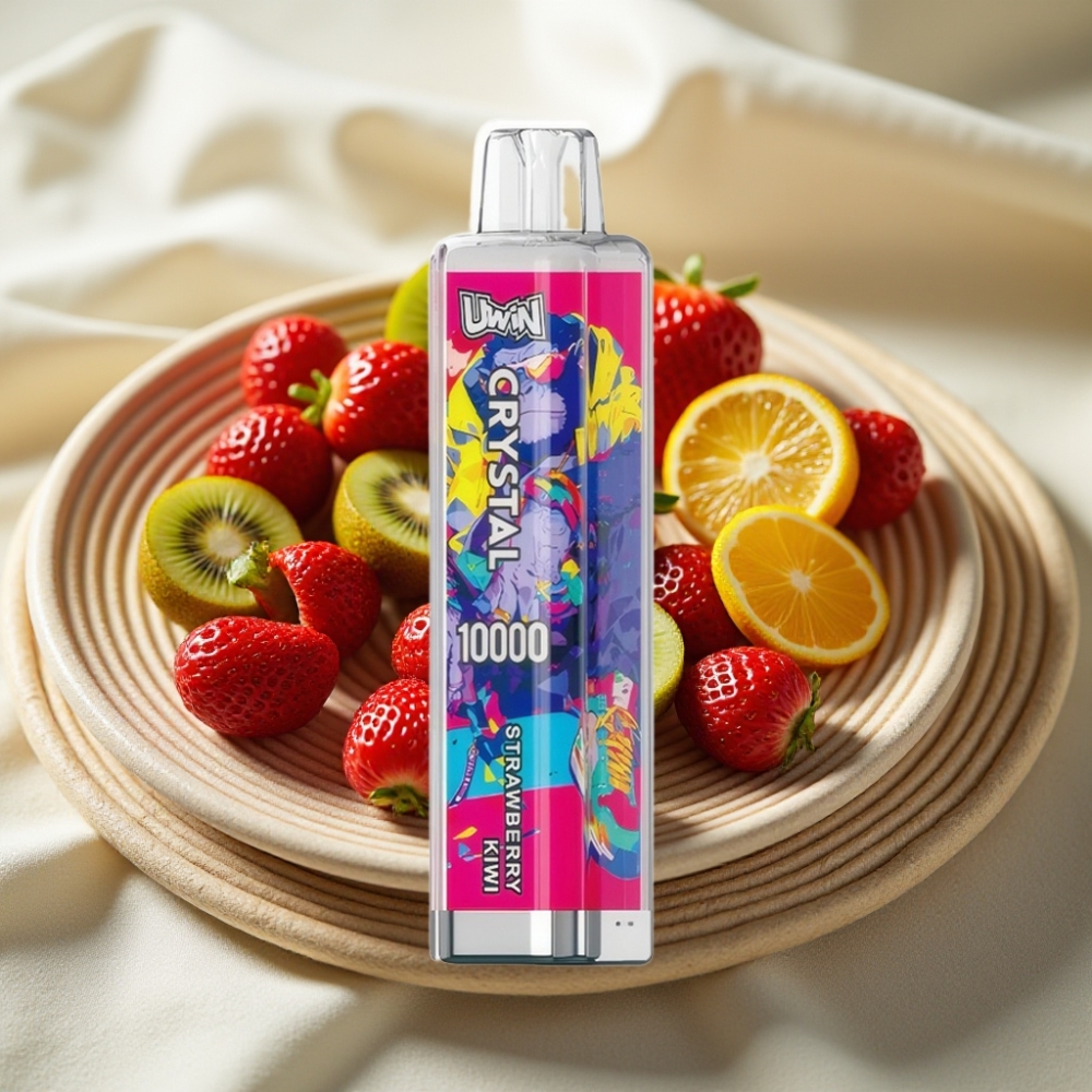 UWIN Crystal 10000 Puffs Aardbei Kiwi met RGB-verlichting en Type-C opladen