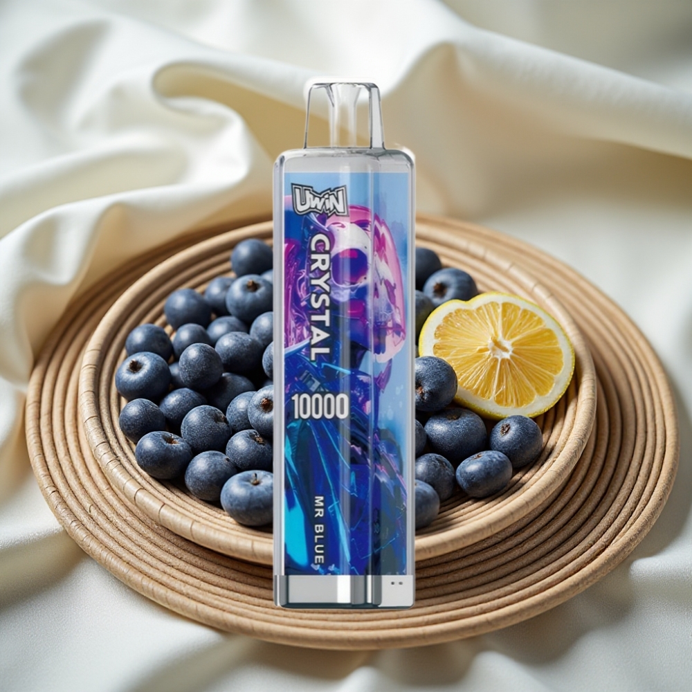 UWIN Crystal 10000 Puffs Heer Blauw met RGB-verlichting en 18ml vloeistofcapaciteit