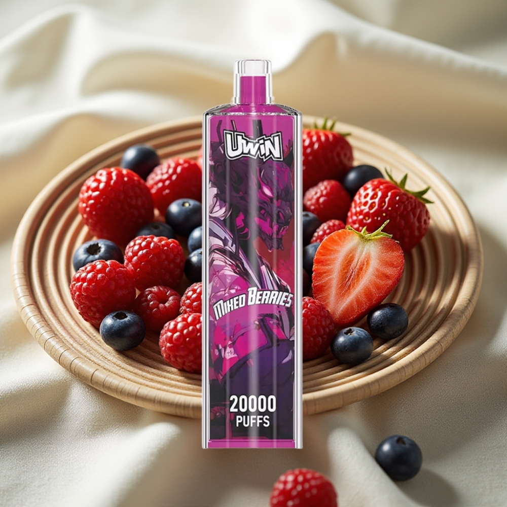 Uwin Shisha Hookah Crystal 20000 Puffs Mixed Bessen Mesh Coil Type-C 22ml